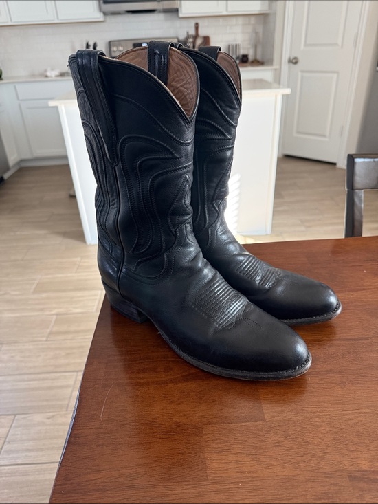 Tecovas Other - Tecovas Black Leather Men's Cowboy Boots with Tonal Stitching